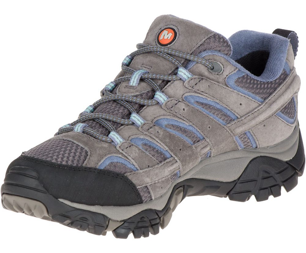 Merrell Hiking Shoes Grey - Moab 2 Waterproof - Womens 49NAKOZBY